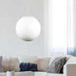 Phase 50 White Acrylic Sphere Pendant
