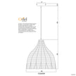 Bukit Natural Rattan Cane Pendant