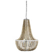 Cascara 3 Light Natural Wooden Beaded Pendant