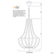 Cascara Natural Wooden Beaded 3 Light Pendant