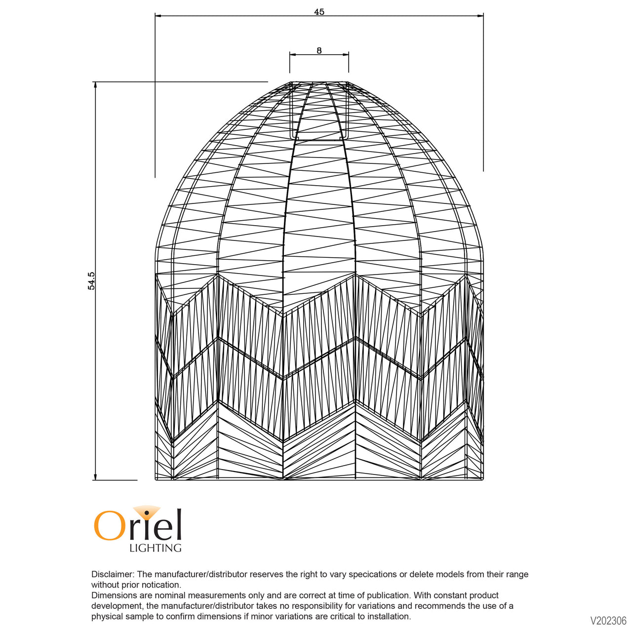 Tanah Natural Rattan Cane Pendant Shade Only