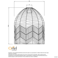 Thumbnail for Tanah Natural Rattan Cane Pendant Shade Only