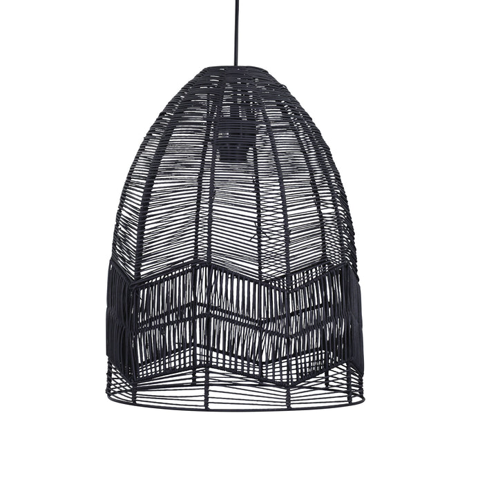 Serang 35 Black Cane Pendant Shade Only 