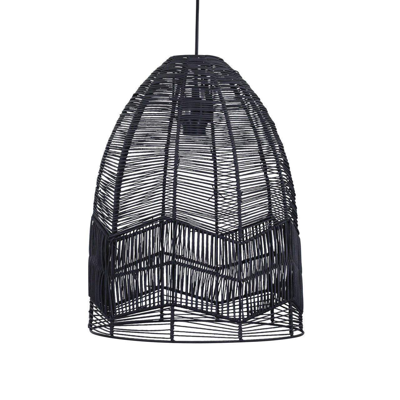 Serang 35 Black Cane Pendant Shade Only 