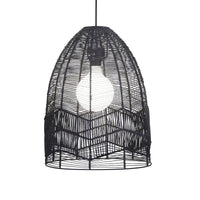 Thumbnail for Serang.35 Black Rattan Cane Pendant Shade Only