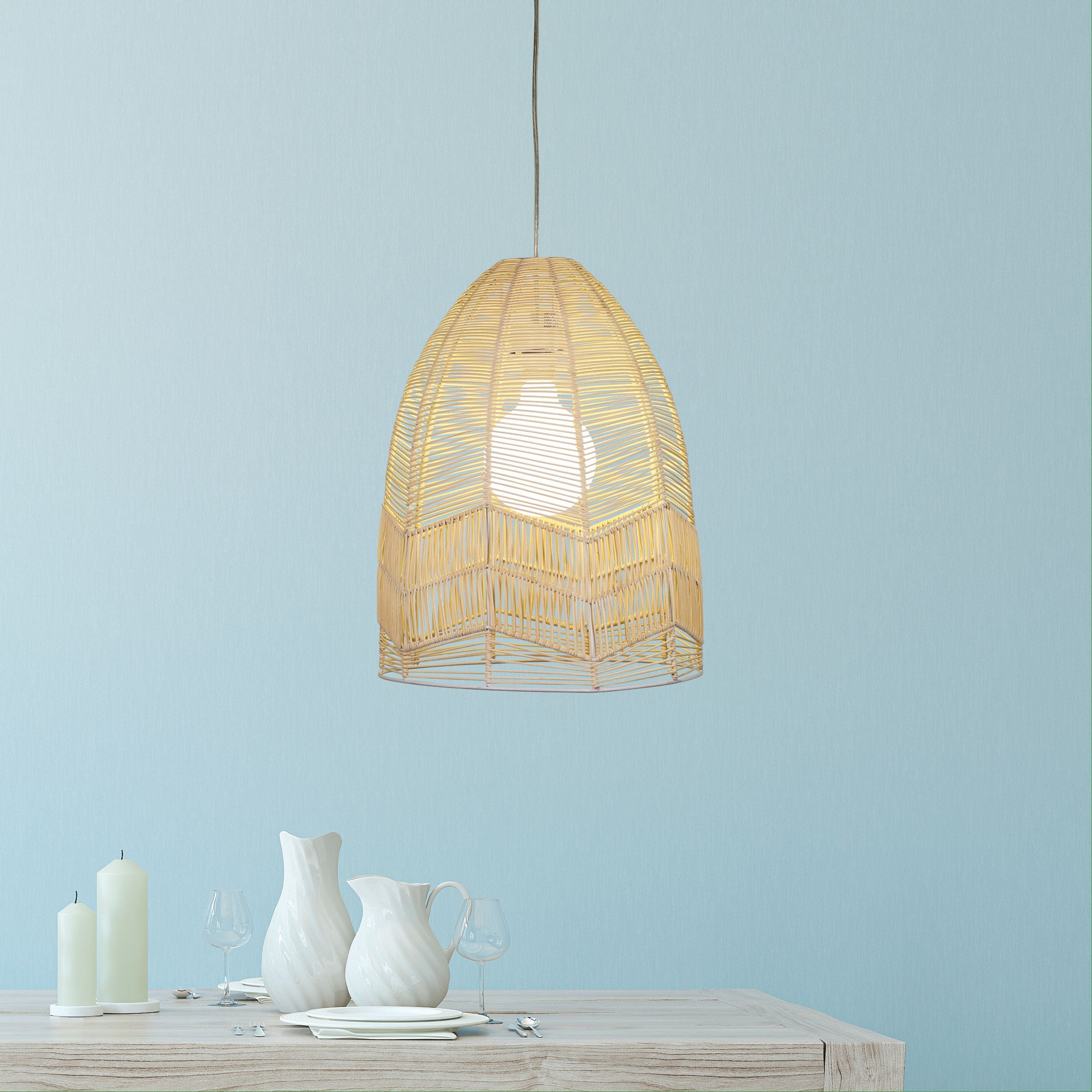 Serang.35 Natural Rattan Cane Pendant Shade Only