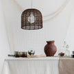 Poppa Brown Hand Woven String Pendant Shade Only