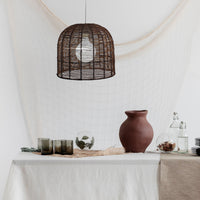 Thumbnail for Poppa Brown Hand Woven String Pendant Shade Only