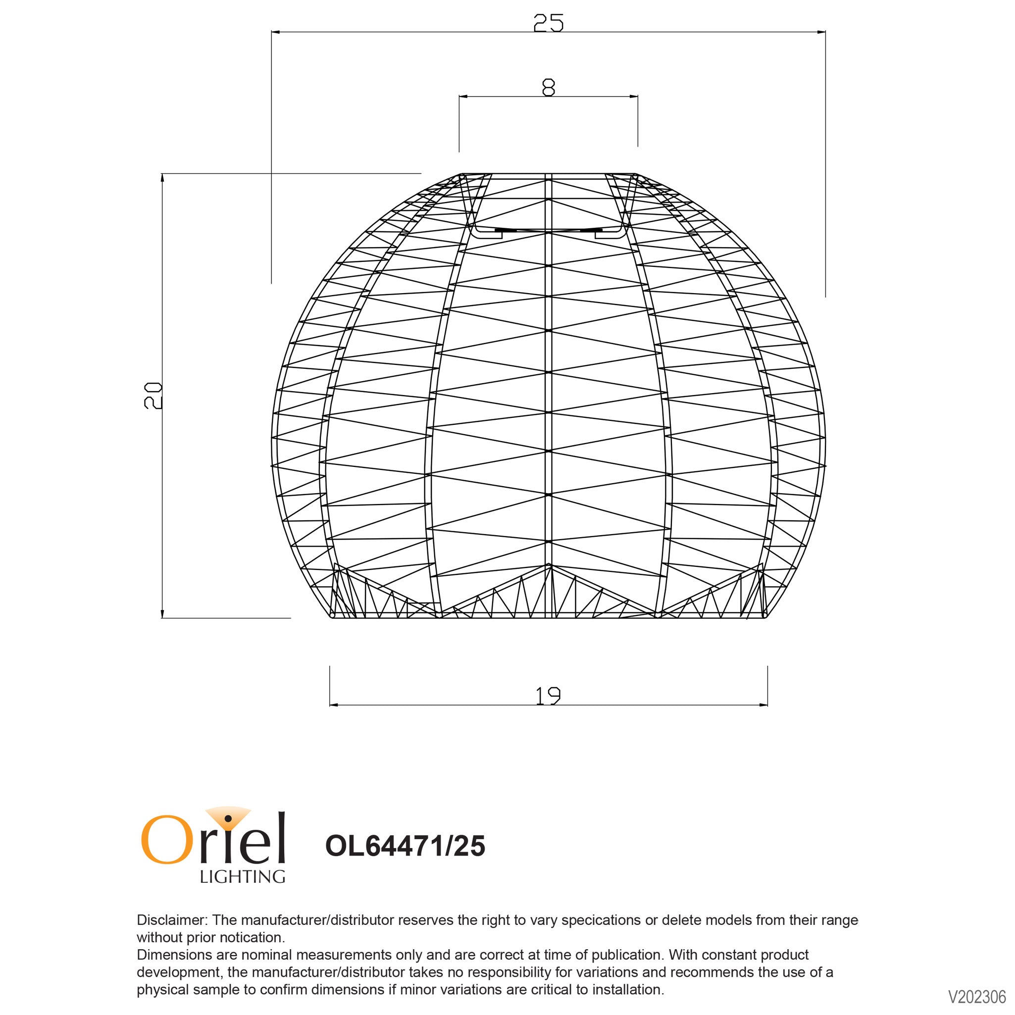 Koga.25 Natural Rattan Cane Pendant/DIY Batten Fix Shade Only