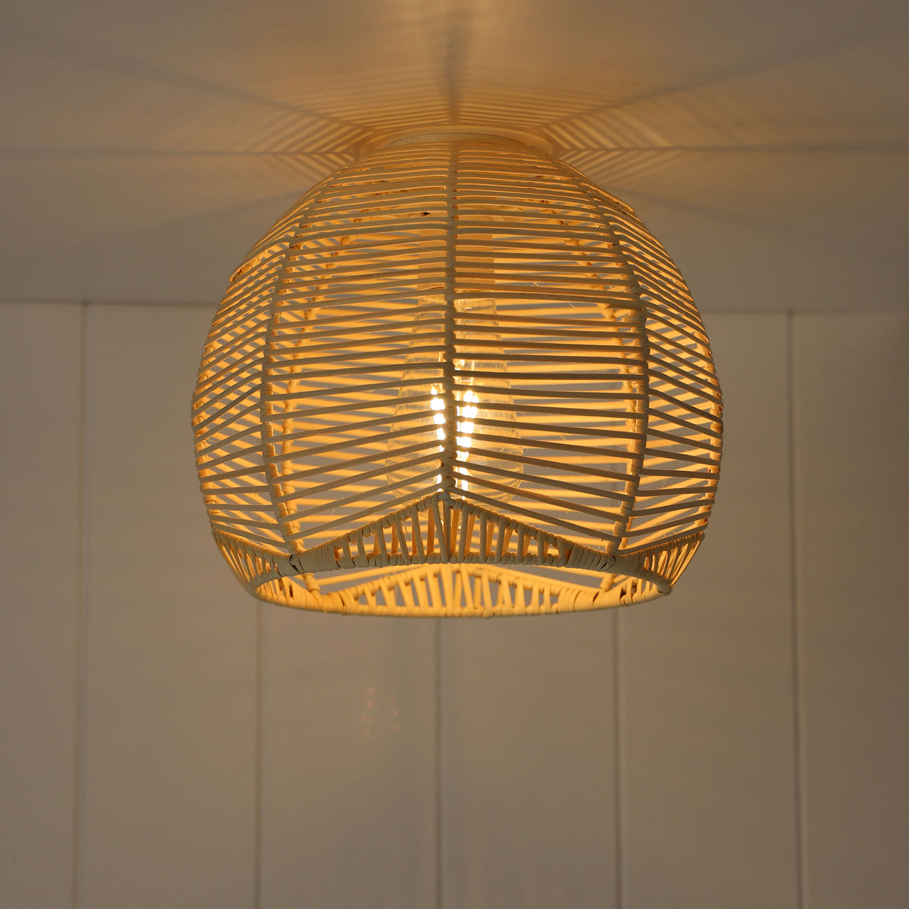 Koga.25 Natural Rattan Cane Pendant/DIY Batten Fix Shade Only