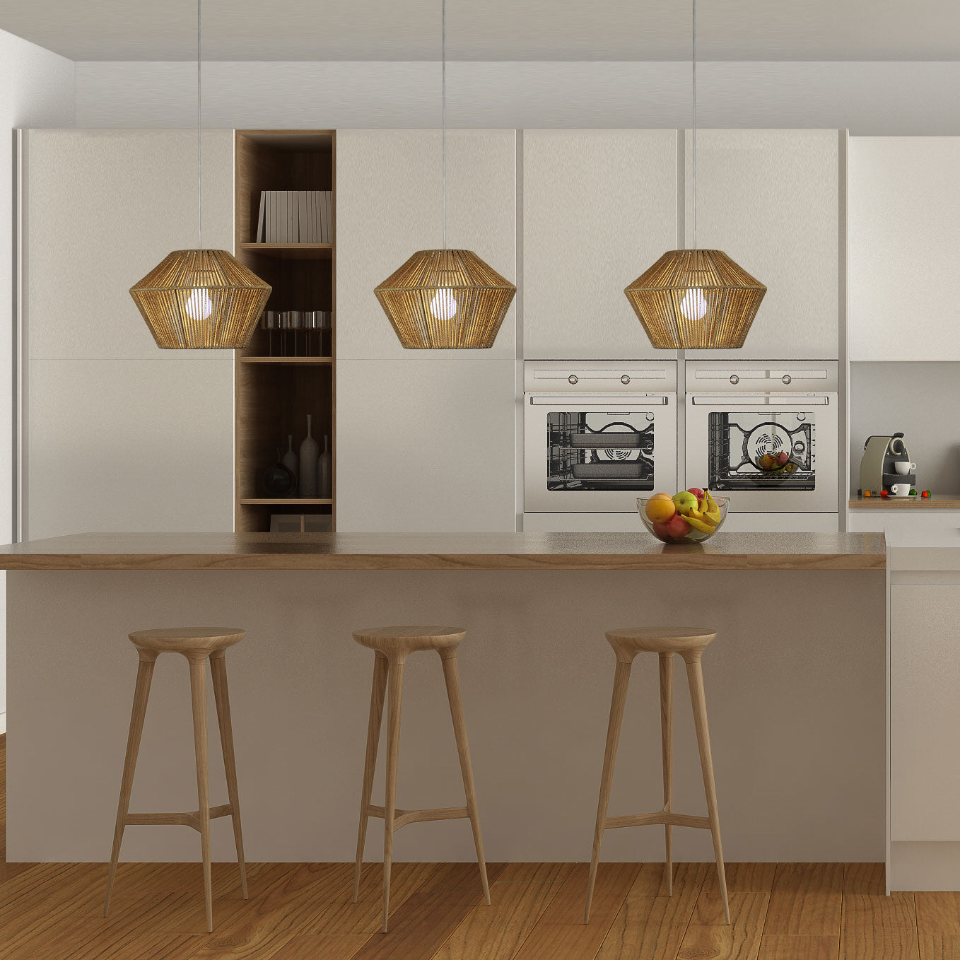 Padang.33 Natural Paper String Pendant Shade Only