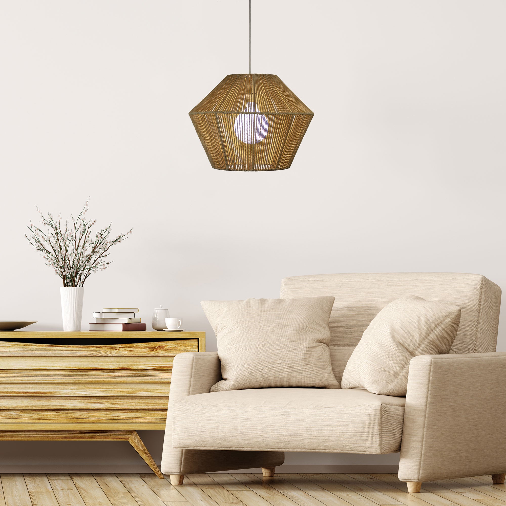 Padang.45 Natural Paper String Pendant Shade Only