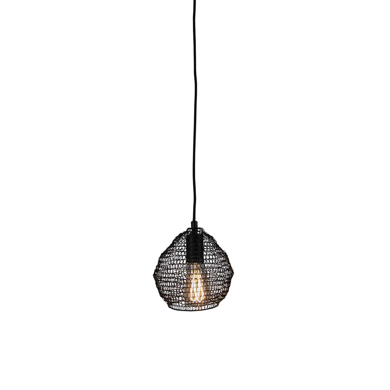 Mudag Small Black Metal Mesh Pendant