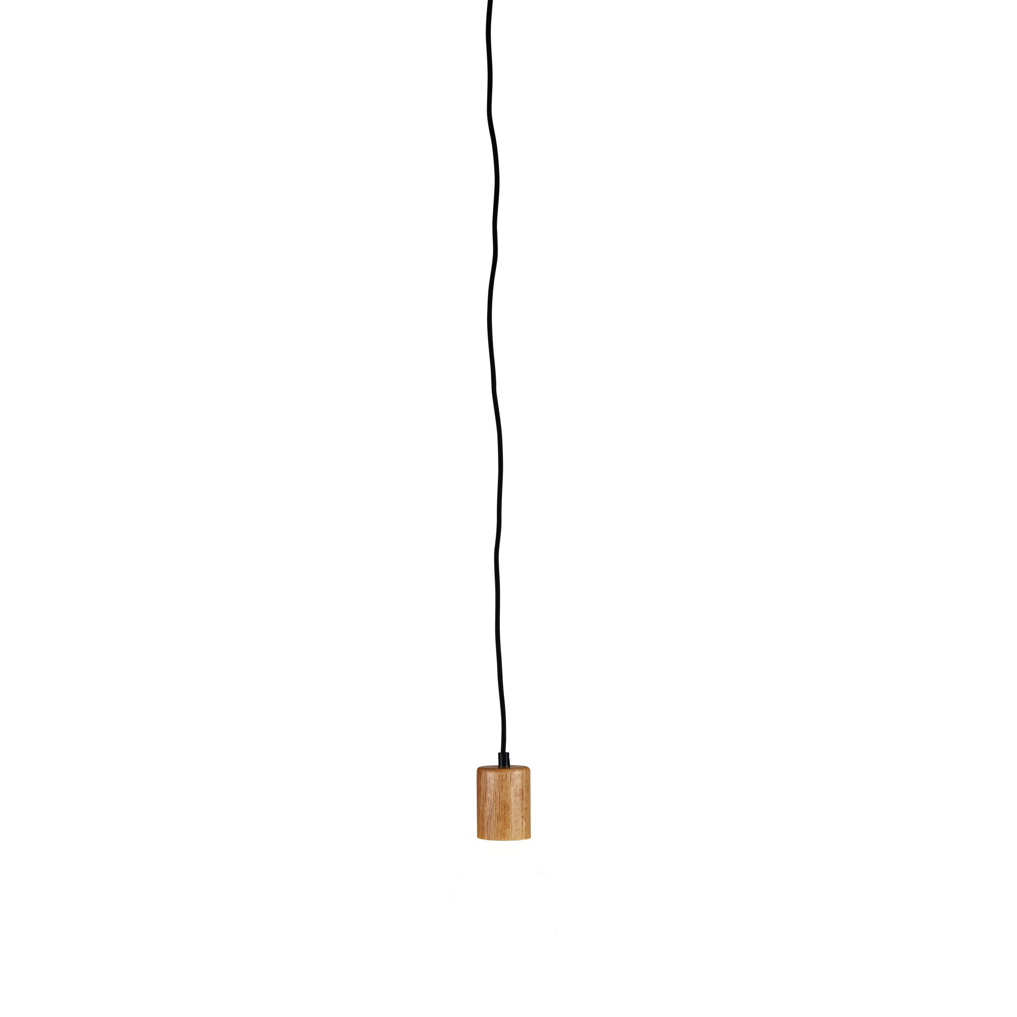 Plug Timber & Cloth Cord Pendant Suspension