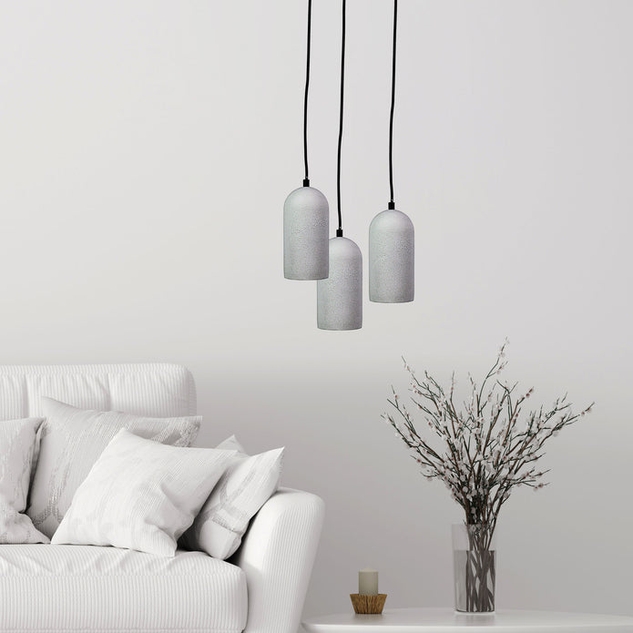 Cimo 10 Grey Concrete Look Urban Style Pendant