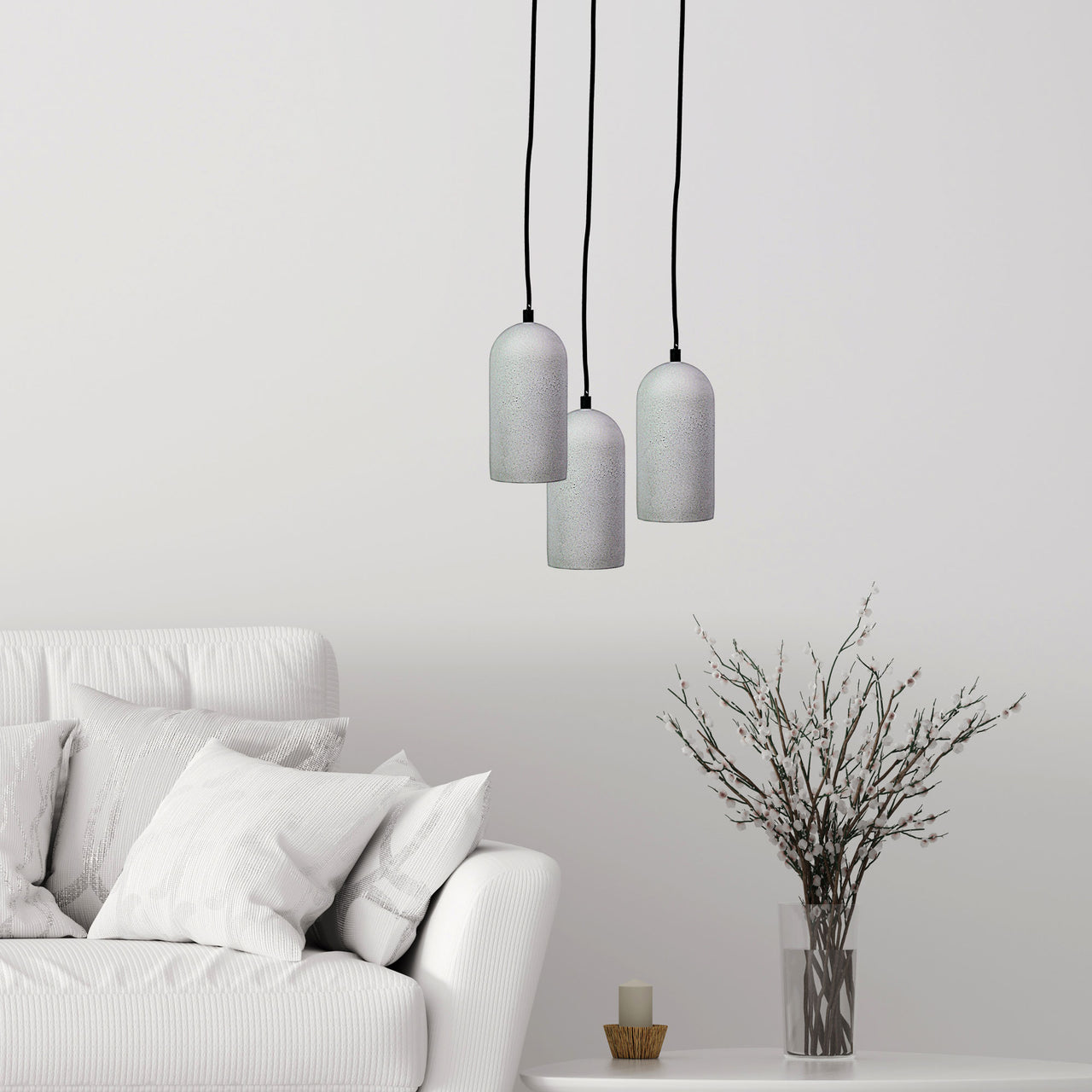 Cimo.10 Grey Concrete Look Urban Style Pendant