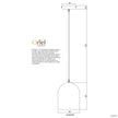 Terros 160 White Terrazzo Retro Pendant