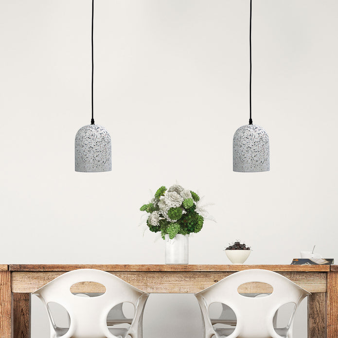 Terros 160 White Terrazzo Retro Pendant