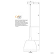 Malt 22 White & Timber Urban Retro Industrial Style Pendant