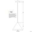 Conic 28 White Metal Stylish Conical Pendant