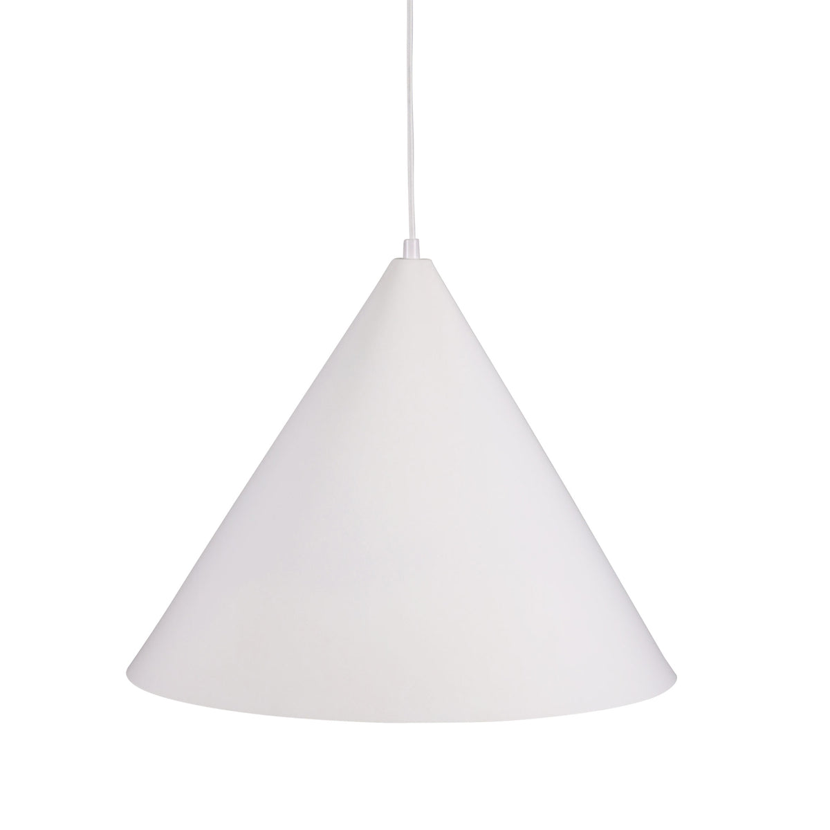 Conic 45 White Metal Stylish Conical Pendant