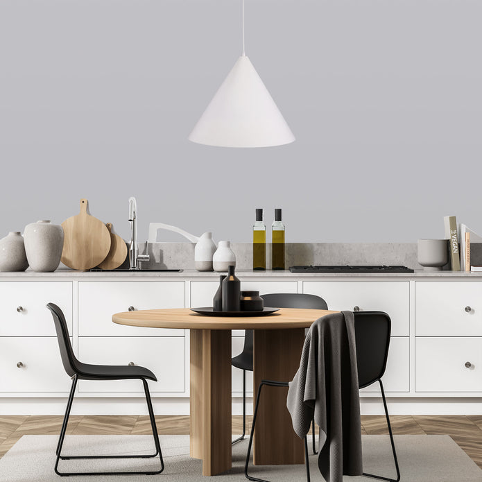Conic 45 White Metal Stylish Conical Pendant
