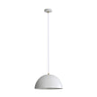 Lexi 35 White Metal Dome Pendant Light