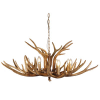 Thumbnail for Hyort.8 Natural Brown 8 Light Deer Antler Designer Pendant