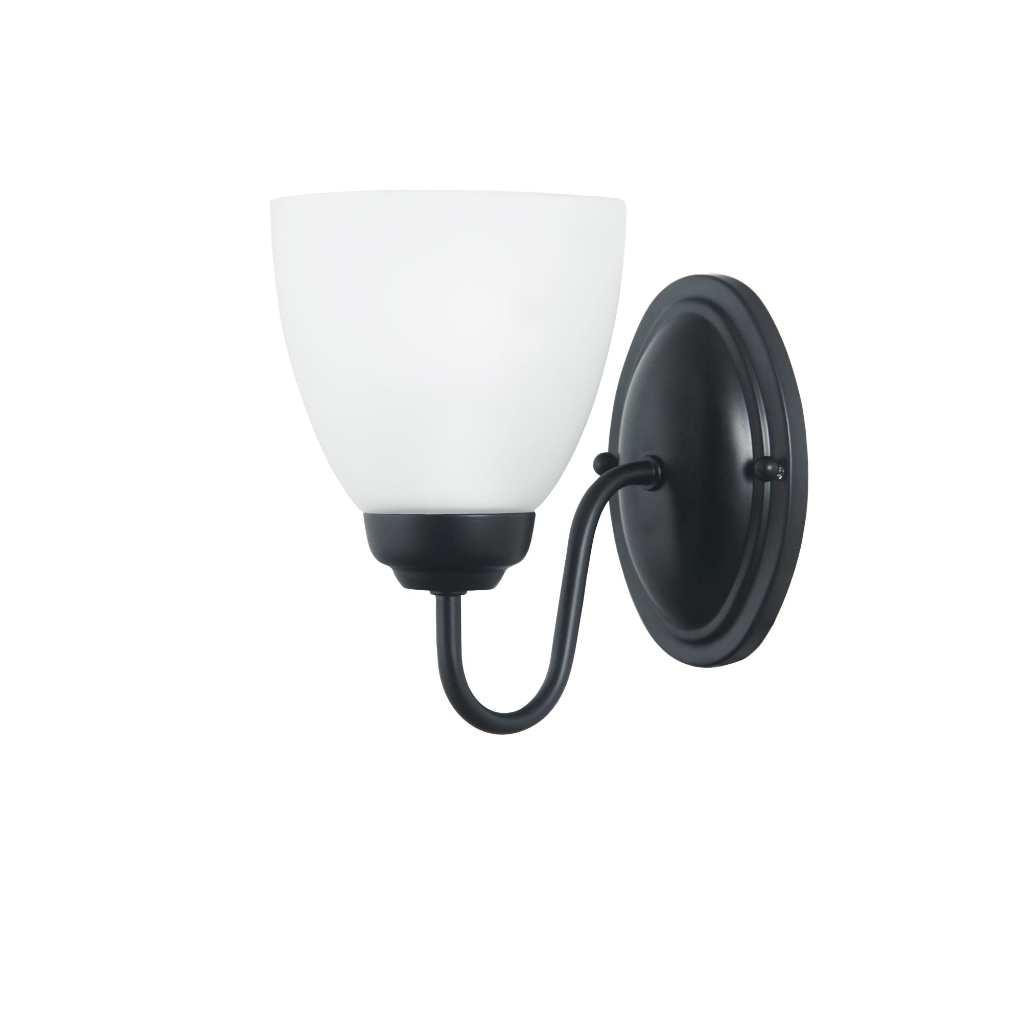 Rochester Wall Traditional Glass Black Wall Light