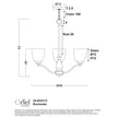 Rochester Black & Frosted Glass 3 Light Traditional Pendant