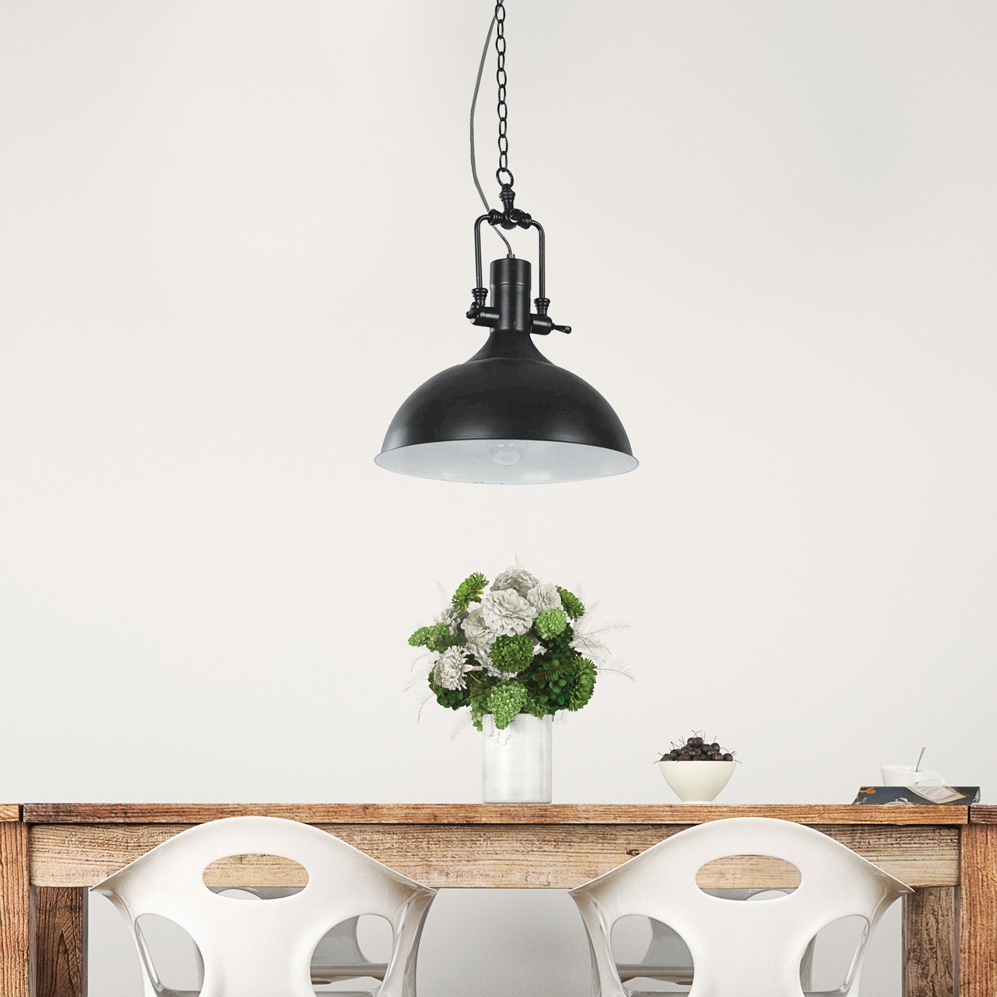 Cottage Black Urban Retro Industrial Style Pendant
