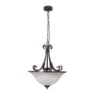 Gaston II 3Lt Single Bronze Traditional Frost Pendant