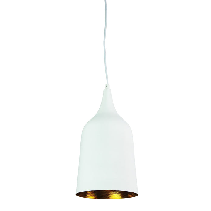 Plato White Contemporary Urban Pendant