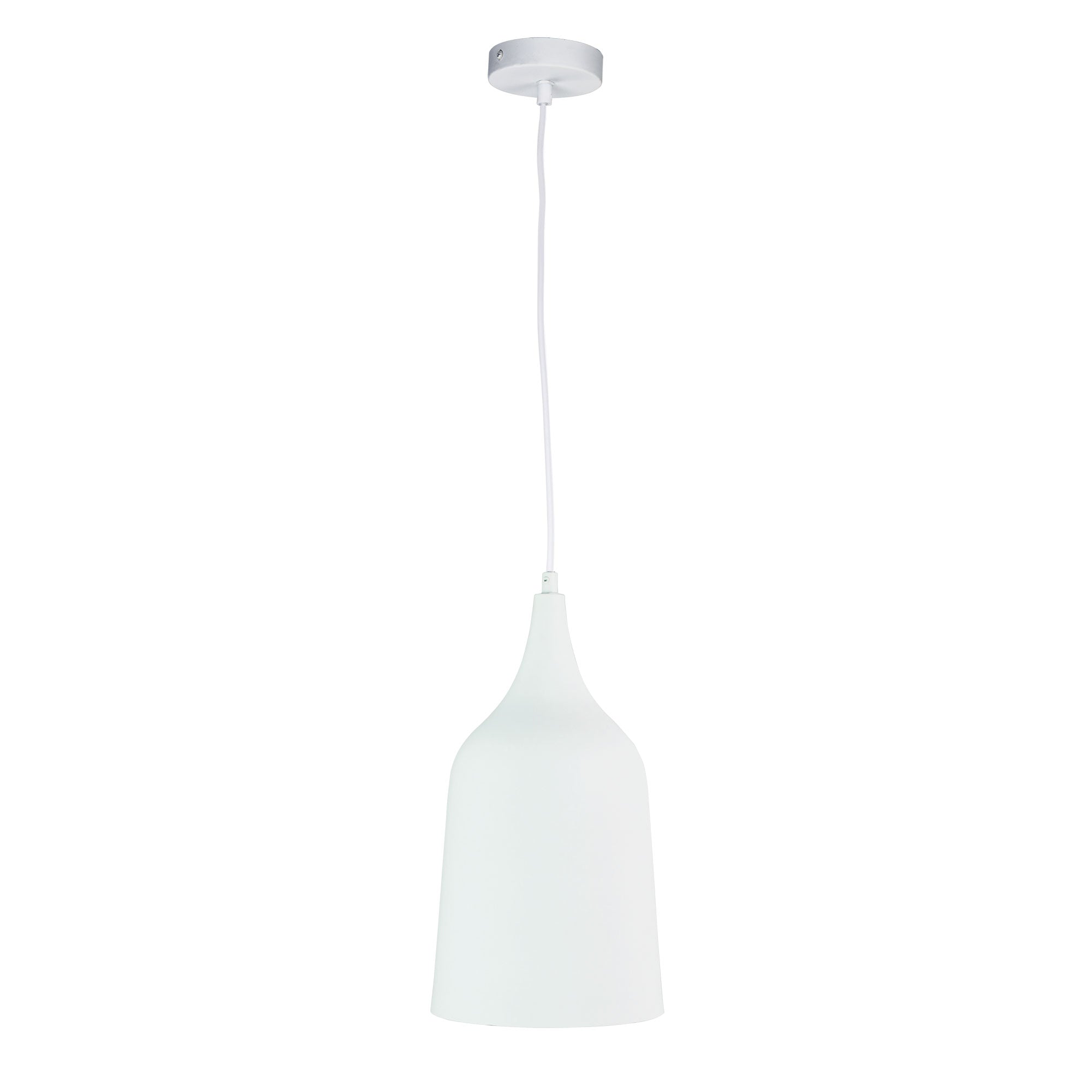 Plato White Contemporary Urban Pendant