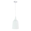 Plato White Contemporary Urban Pendant