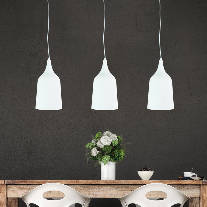 Plato White Contemporary Urban Pendant