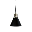 Como Black And Antique Brass 3 Light Bar Pendant