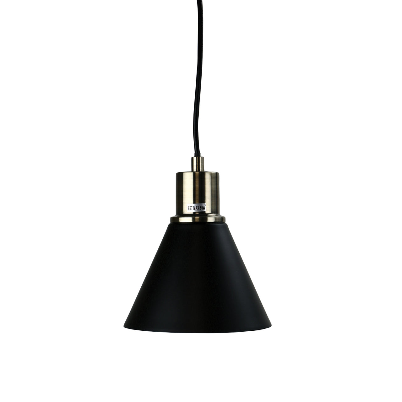 Como Black And Antique Brass 3 Light Bar Pendant