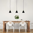 Como Black And Antique Brass 3 Light Bar Pendant