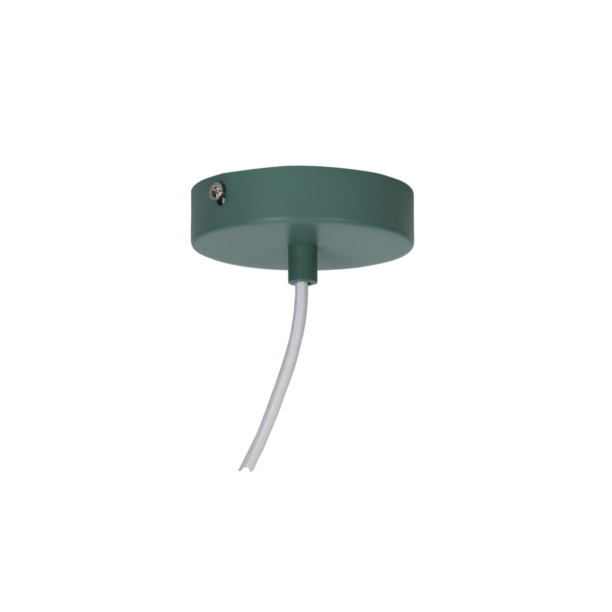 Trigo 20 Green & Timber Stylish Conical White Pendant