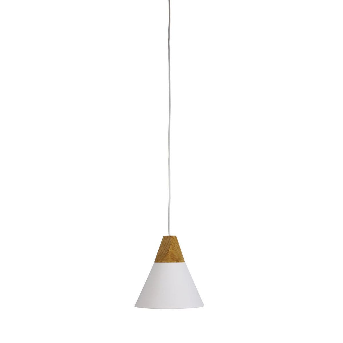 Trigo 20 White Stylish Conical White Pendant