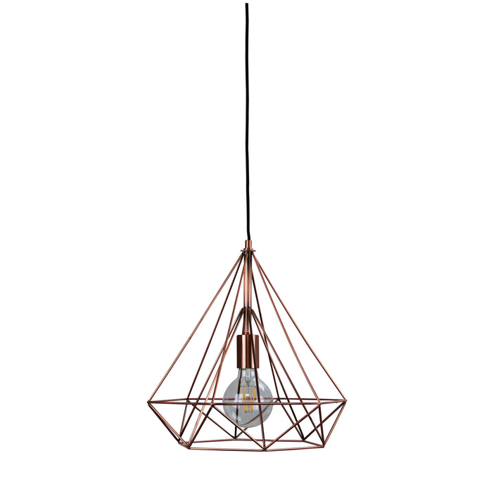 Lenox Antique Copper Geometric Urban Style Pendant