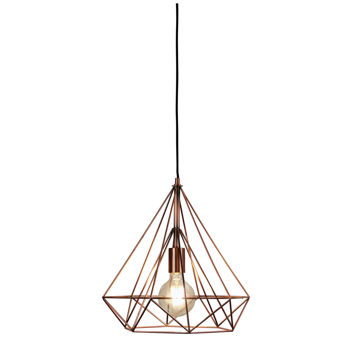 Lenox Antique Copper Geometric Urban Style Pendant