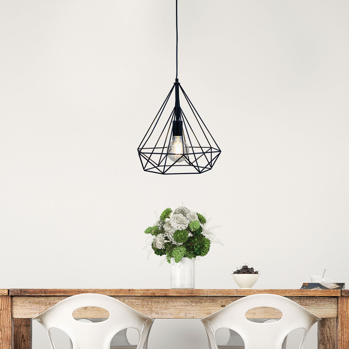Lenox Black Geometric Urban Style Pendant