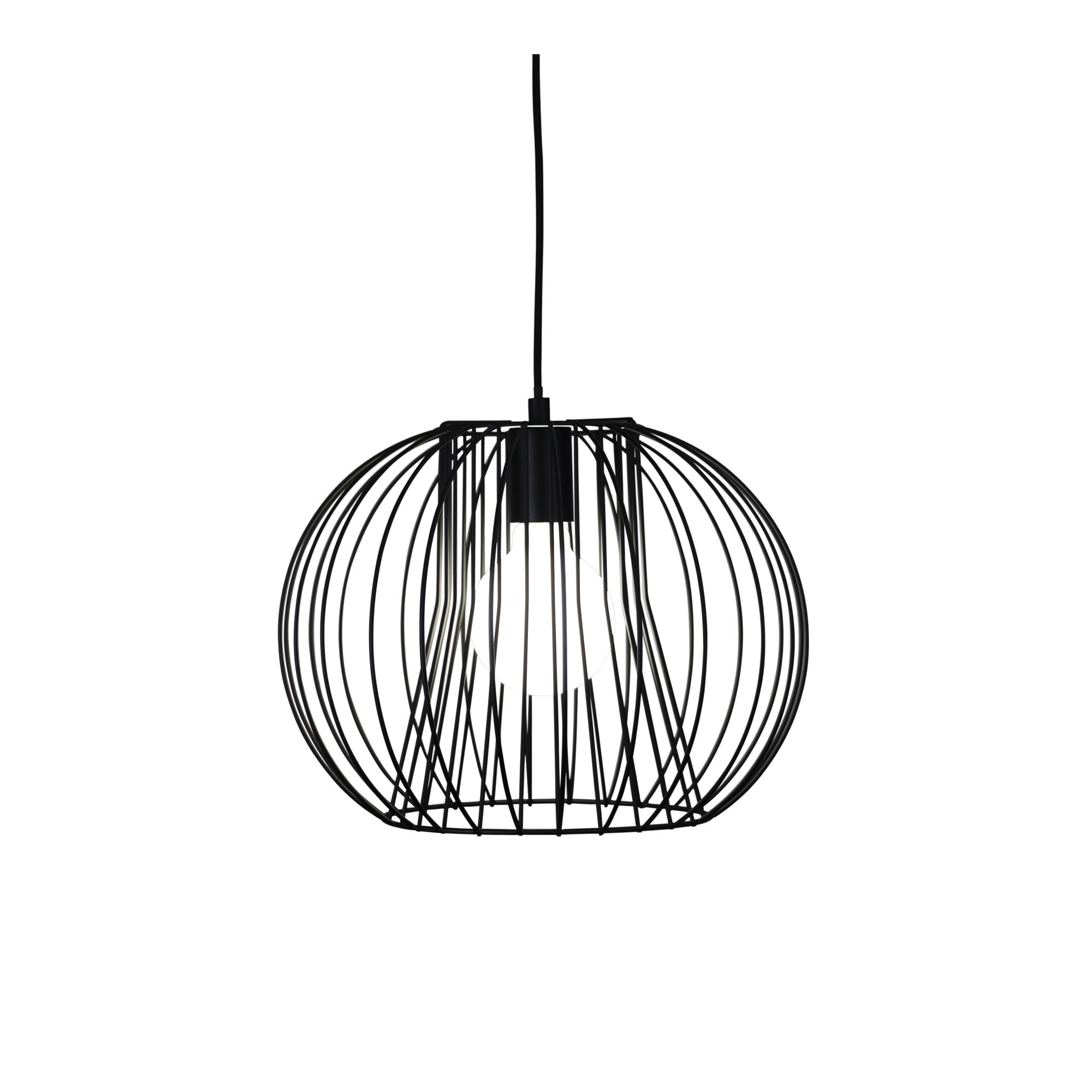 Malo.35 Black 1 Light Wire Pendant