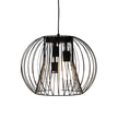 Malo 45 Black 3 Light Wire Pendant