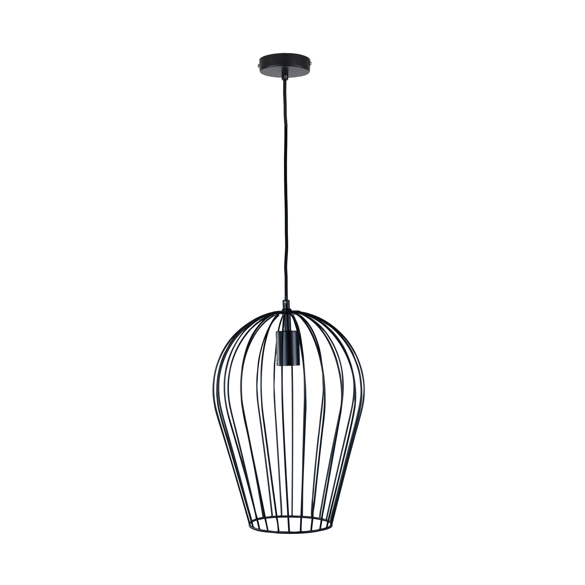 Olam.27 Black 1 Light Wire Pendant