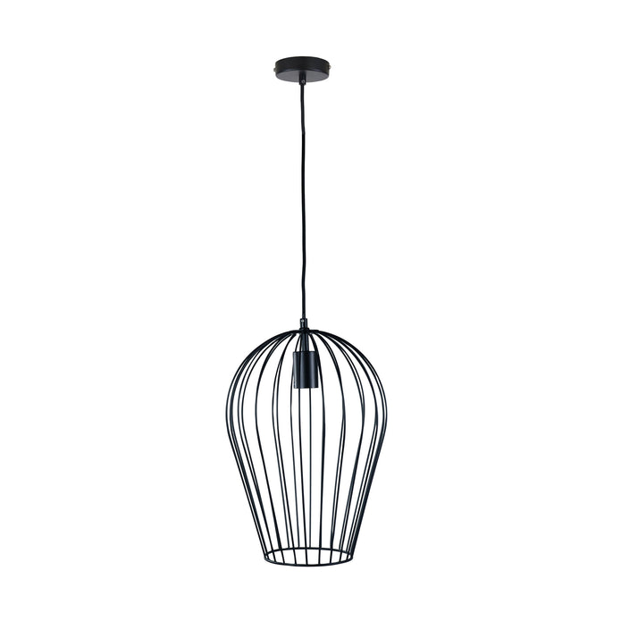 Olam 27 Black 1 Light Wire Pendant