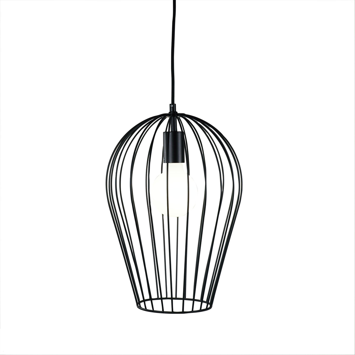 Olam 27 Black 1 Light Wire Pendant