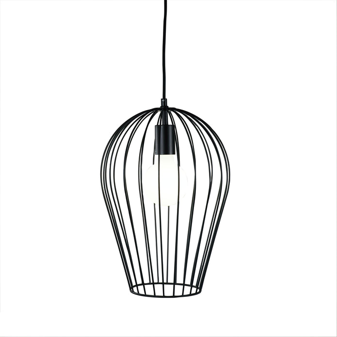 Olam 27 Black 1 Light Wire Pendant